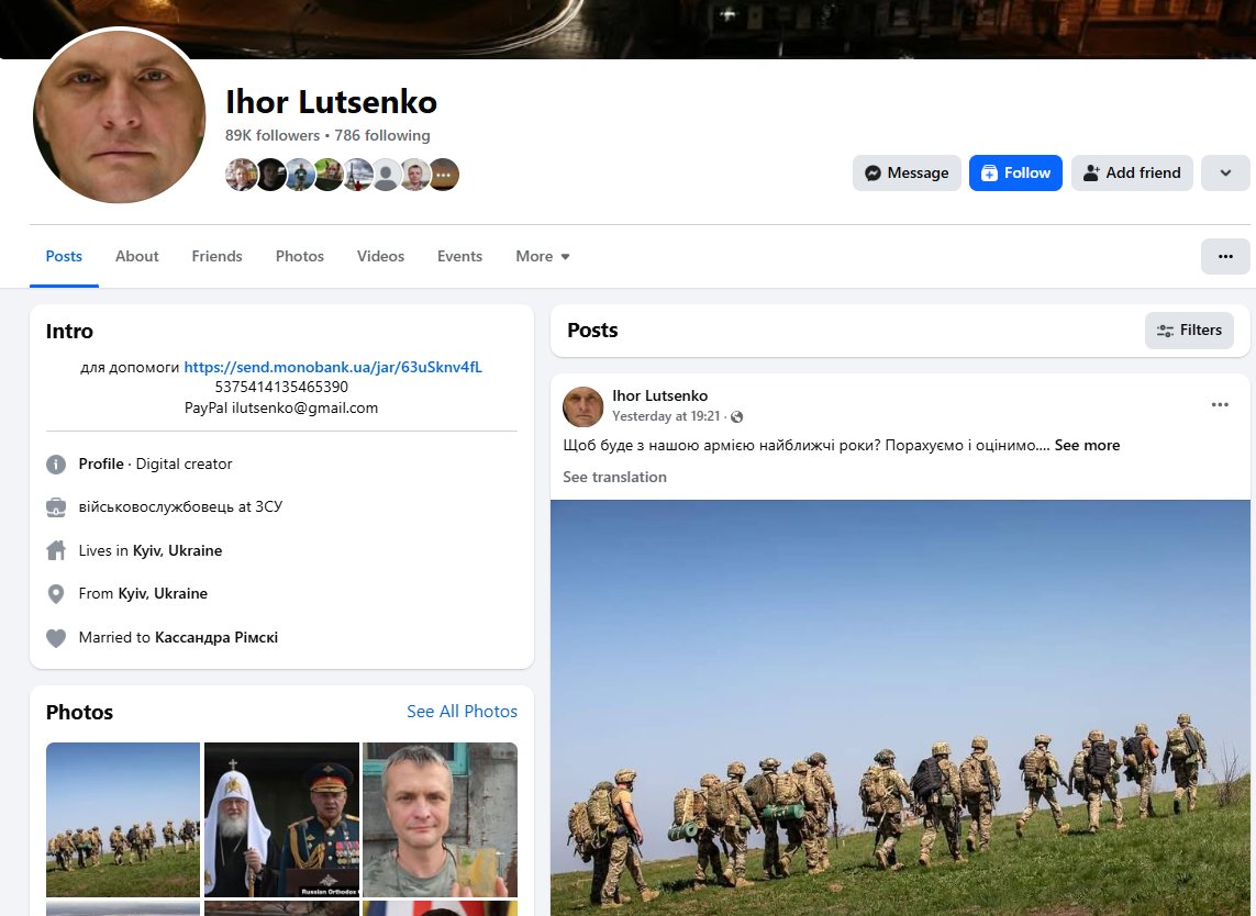 Ukrainian serviceman and journalist Ihor Lutsenko

Monthly mobilization: &lt;20,000
Monthly losses: 5-8 thousand, + wounded
Monthly desertions: 19,000 officially, in reality up to five times higher

'Within two years at most, there will be no more army'