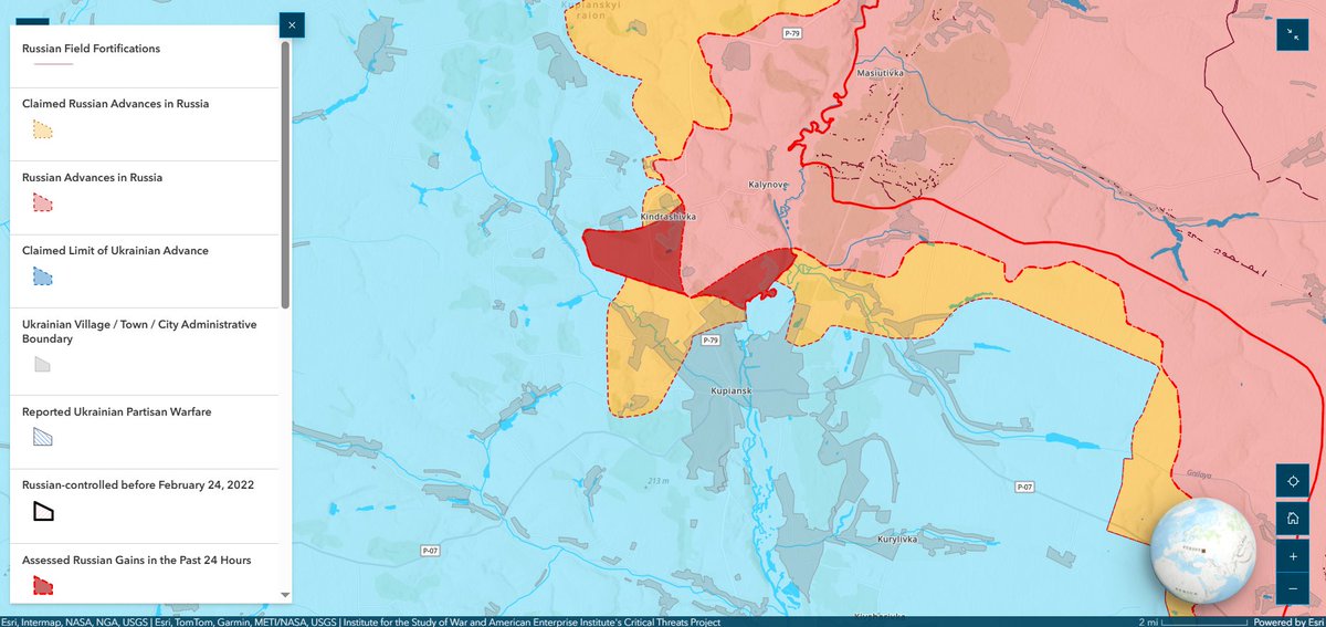 Institute for the Study of War (@thestudyofwar) on Twitter photo Kupyansk: Russian forces recently advanced into and northwest of Kupyansk. Russian forces will likely leverage advances northwest of Kupyansk to support the future envelopment of Kupyansk and complicate Ukraine's ability to supply positions in the town and defend west of the town Kupyansk: Russian forces recently advanced into and northwest of Kupyansk. Russian forces will likely leverage advances northwest of Kupyansk to support the future envelopment of Kupyansk and complicate Ukraine's ability to supply positions in the town and defend west of the town
