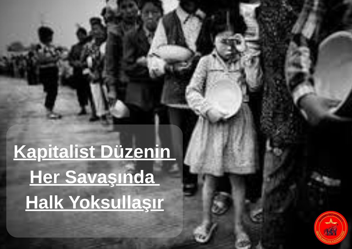 iscihareketi17's tweet image. Devrimci İşçi Hareketi:
Unutmayalım,
Hatırlayalım,
Aklımıza Kazıyalım;
"Kapitalist Düzenin Her Savaşında Halk Yoksullaşır"
#Adalet #Diren #İşçi #Halk #Pazar @DiSK_Genel_is @diskinsesi @DirenislerMec__ @halkingucutv2 @ho_kurtulus3094 @iscihareketiorg