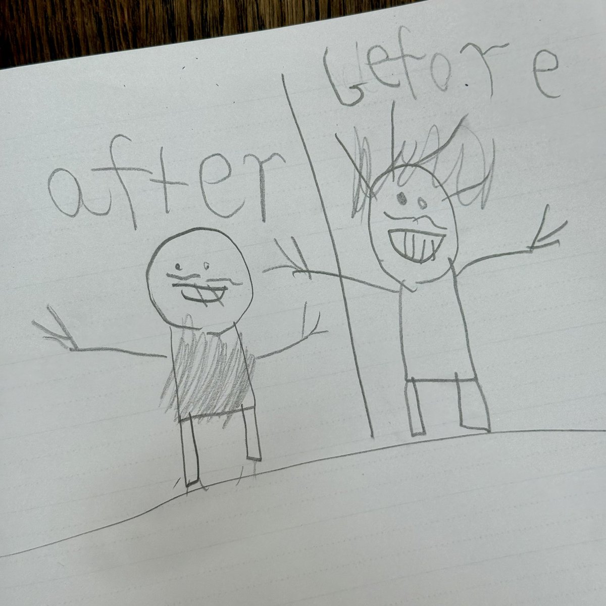 My daughters diary entry