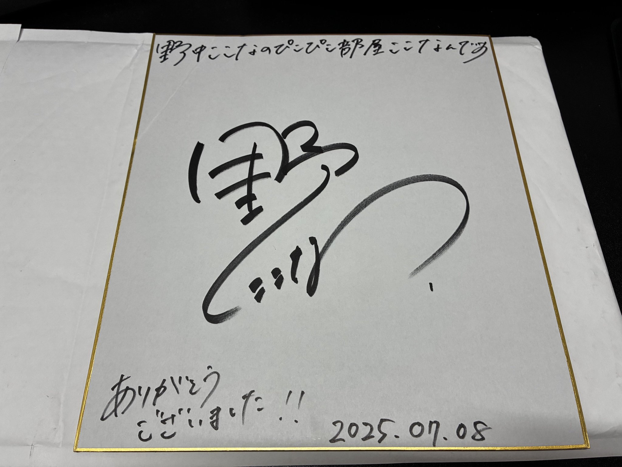 サイン 野中ここなさん エネルギー 1枚 アークホーン on X: 