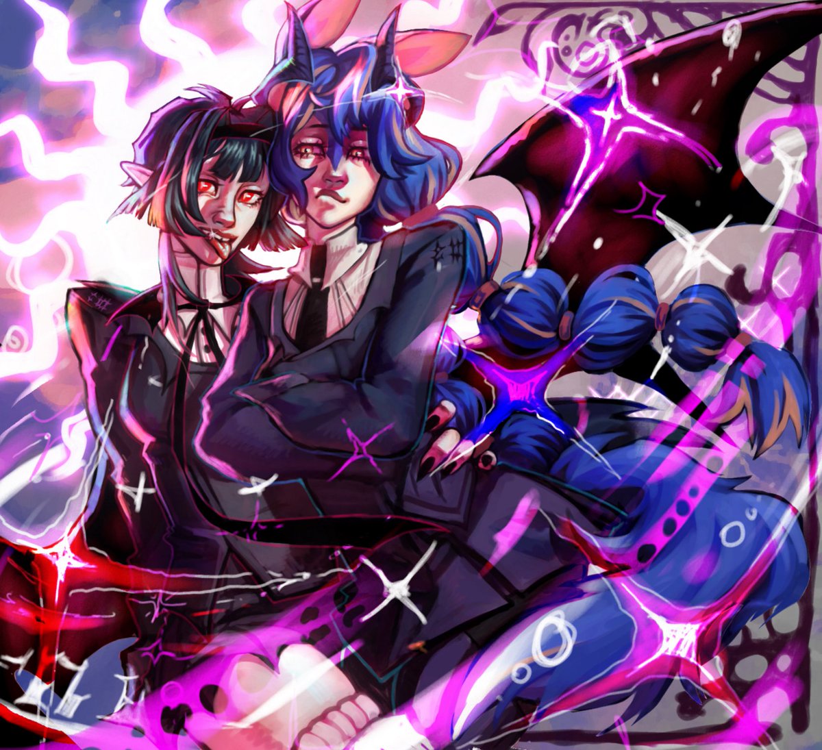 ppshawty5000's tweet image. Did my big one w these lesbians for @MEATMlND
#artfight2025 #lesbianism