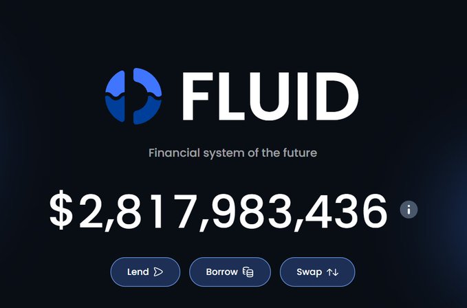 Fluid DeFi Platform with $2.8B TVL