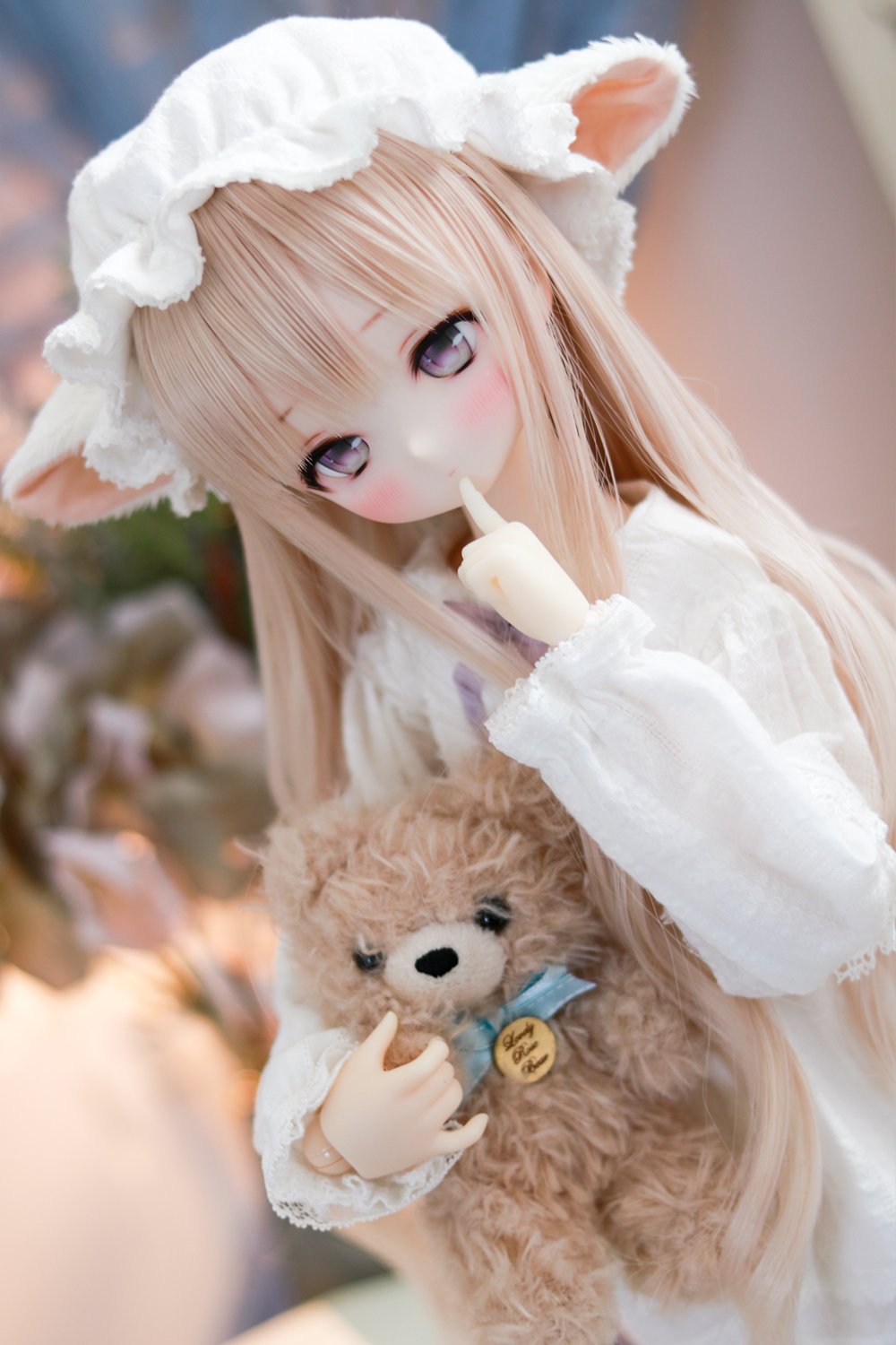 ーaiiro様・ファンタジーワールドフローライトうさぎ、アメジストたまごー ーaiiro様・ファンタジーワールドフローライトうさぎ
