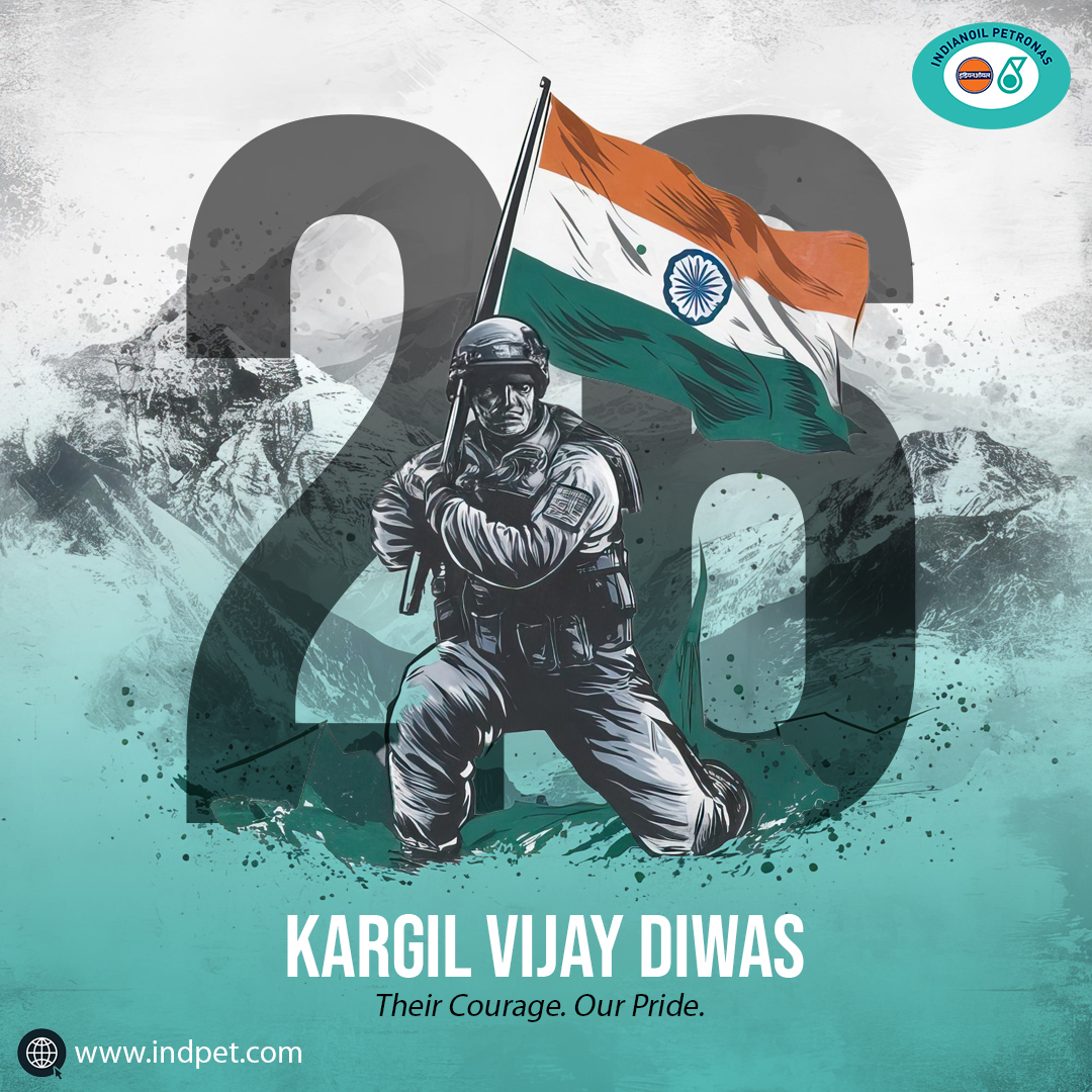 Saluting the Brave. Honoring the Sacrifice.
On this Kargil Vijay Diwas, we pay heartfelt tribute to the courage, resilience, and indomitable spirit of our armed forces who triumphed against all odds.

Jai Hind 🇮🇳
#KargilVijayDiwas #IPPLSalutesHeroes #PrideOfIndia #FuelingIndia
