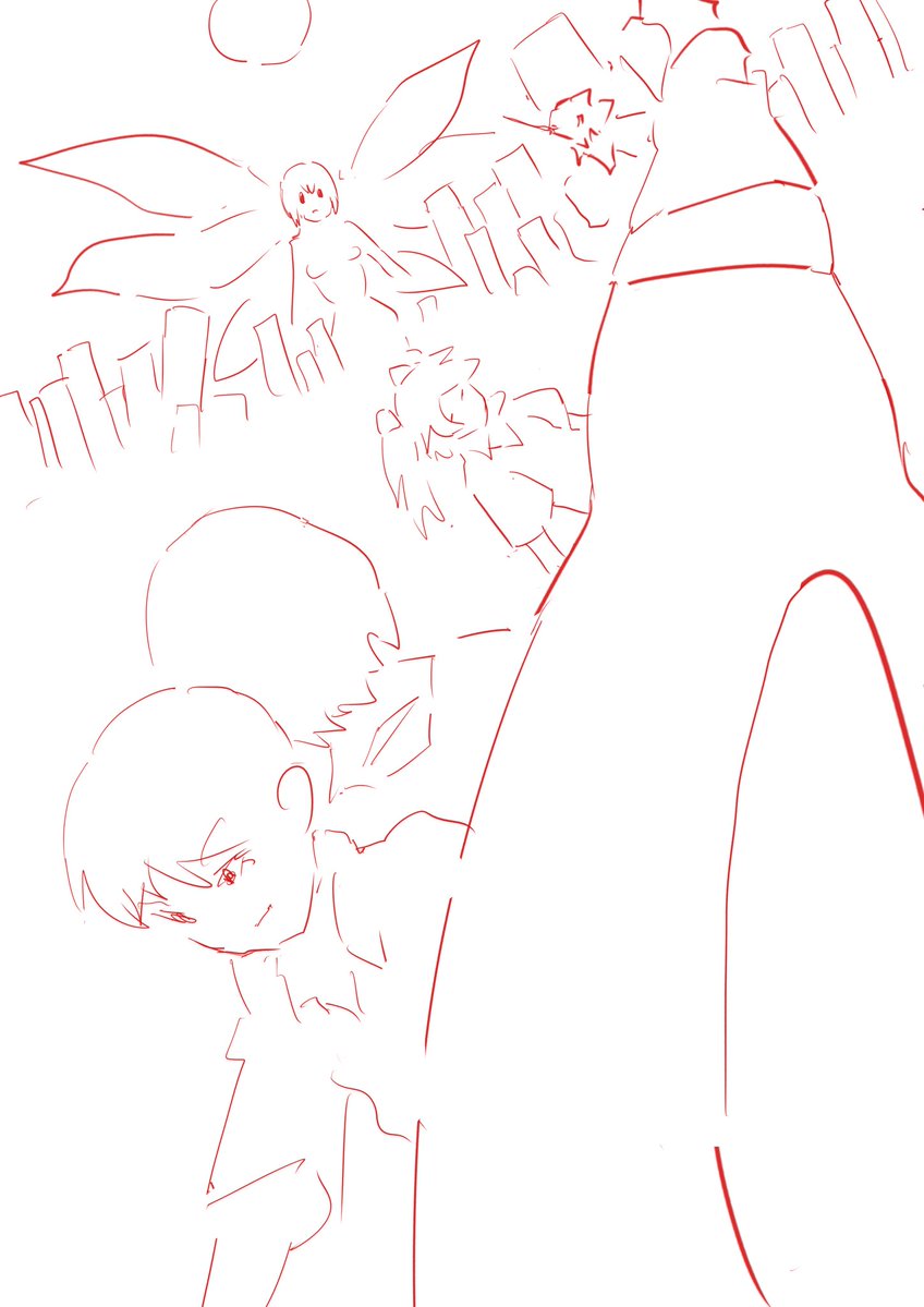 NTvWZRQKZdLb0Ip's tweet image. 1次創作は途中まで完成してますが、8月中はとあるイラストコンテストの応募のため一旦休みます。一応アイデア下書きの一部も貼っておきます #下書き