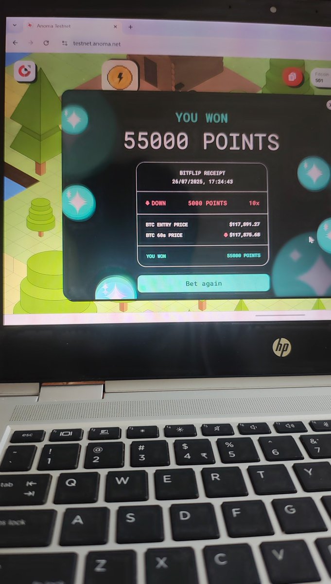 cryptohustler04's tweet image. Testnet? Nah, feels like a real warzone out here ⚔️
One BTC trade. 55,000 points.
This @anoma's testnet grind is different. I’m not just testing — I’m winning.
#Anomage #Anoma #Anomaly #anomatestnet #anomacode