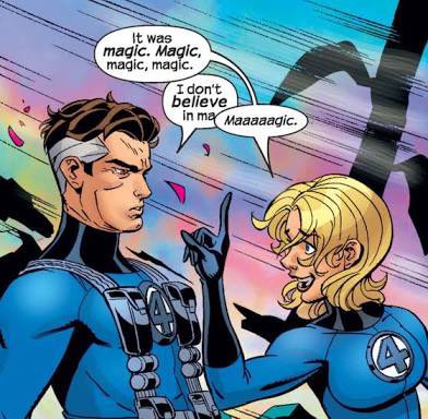 sythewitch's tweet image. There’s a mention of someone in #FantasticFour that immediately reminded me of this panel LMAO