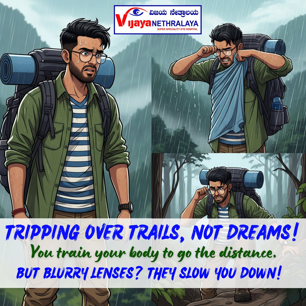 VijayaEyecare's tweet image. Twitter Version (Concise):

Break free from limits and live your vision—glasses-free! 👓❌
Choose LASIK for sharp, clear sight every day. 👁️✨
#FreedomFromGlasses #LASIKJourney #SeeLifeClearly #VijayaNethralaya #EyeCareExcellence