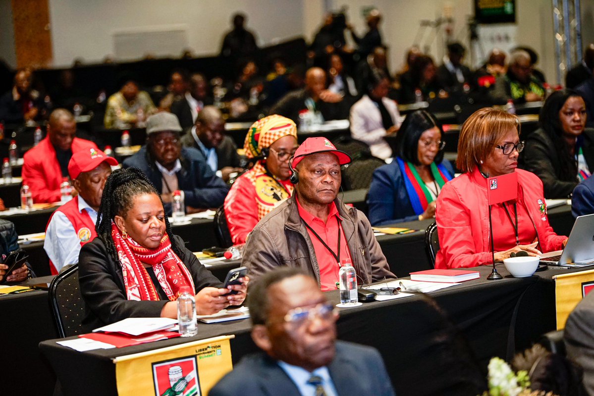 ANCLimpopo's tweet image. The ANC Women’s League Secretary General Comrade Nokuthula Nqaba and the ANC Veterans’ League President Comrade Snuki Zikalala addressed delegates at the Liberation Movements Summit 2025 earlier.
#LiberationMovementsSummit2025
