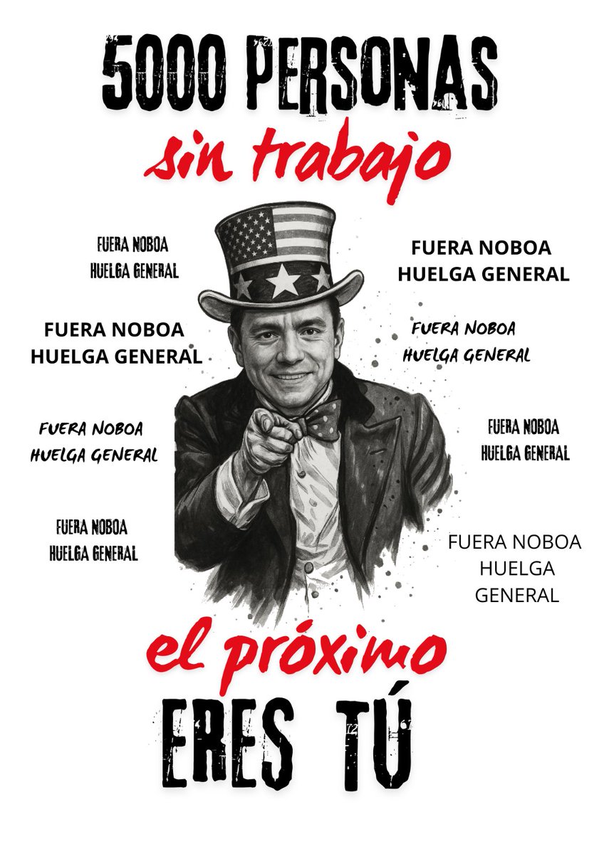 ESTABILIDAD LABORAL  EN RIESGO.

El FMI exigió al GOBIERNO MISERABLE DE NOBOA desvincular a 50.000 TRABAJADORES PÚBLICOS, y para los TRABAJADORES  PRIVADOS  la implementación del trabajo por HORAS.
#FueraNoboa
#FueraFMI
#GobiernoPopular
#HuelgaNacional