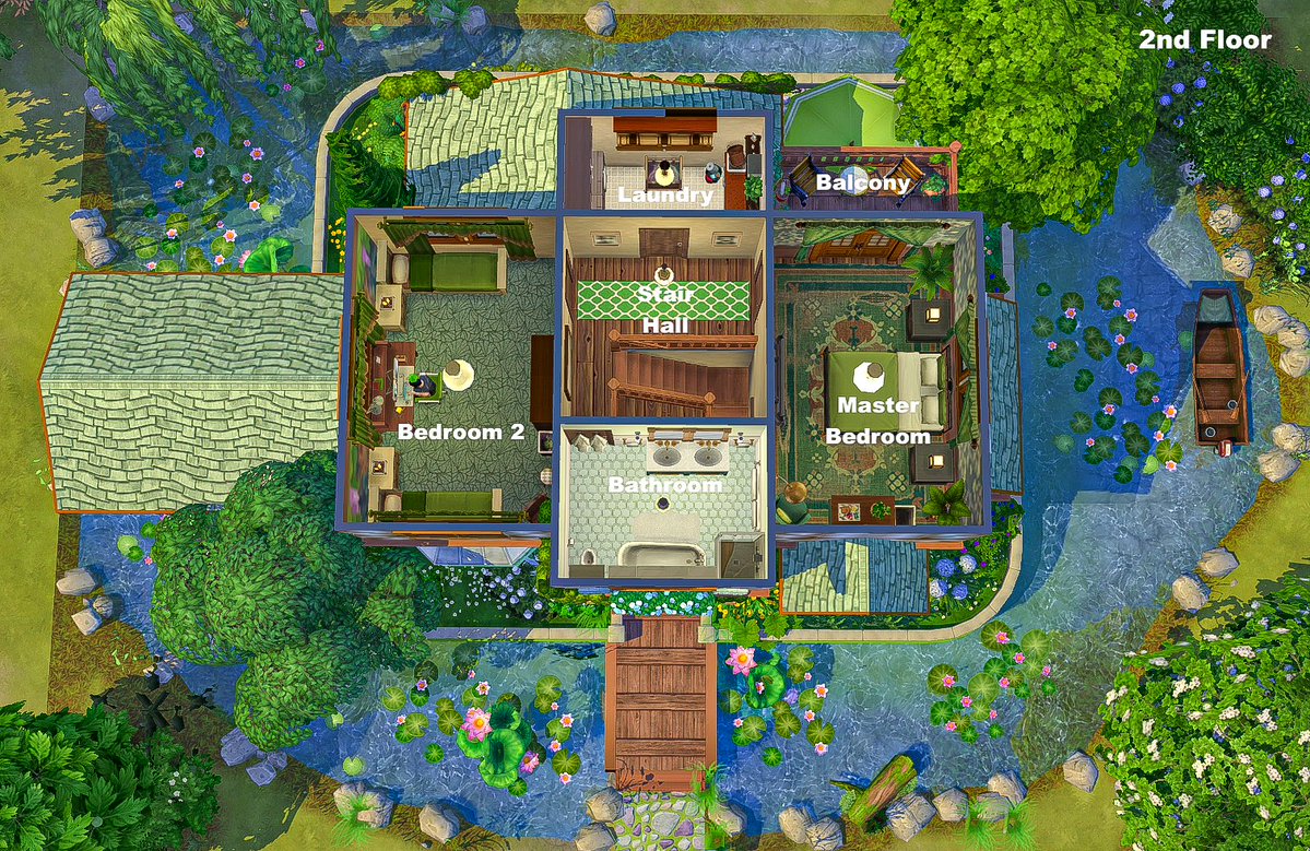 asimialex's tweet image. These are the floor plans for my latest build "Tudor By The Pond"
#TheSims #TheSims4 #ShowUsYourBuilds @TheSimmersSquad