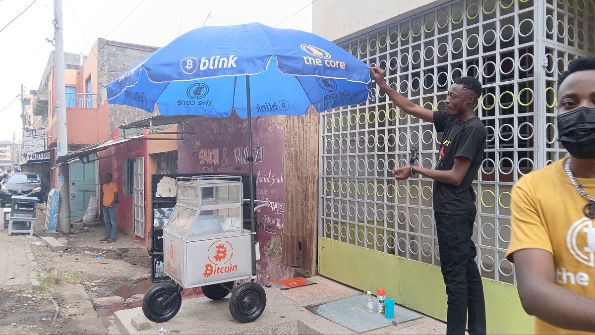 The Core - Bitcoin Githurai (@bitcoingithurai) on Twitter photo 6/8
We painted the trolley with 'Bitcoin' & the Umbrella we branded it with <a href="/blinkbtc/">Blink – The Everyday Bitcoin Wallet</a> , <a href="/thecore21m/">The Core - Bitcoin Education</a> logos & the word 'Bitcoin'. We also added a “Pay with Bitcoin” laminated paper (with QR code!) printed by Exotic Cyber 2 — merchant #3 6/8
We painted the trolley with 'Bitcoin' & the Umbrella we branded it with <a href="/blinkbtc/">Blink – The Everyday Bitcoin Wallet</a> , <a href="/thecore21m/">The Core - Bitcoin Education</a> logos & the word 'Bitcoin'. We also added a “Pay with Bitcoin” laminated paper (with QR code!) printed by Exotic Cyber 2 — merchant #3