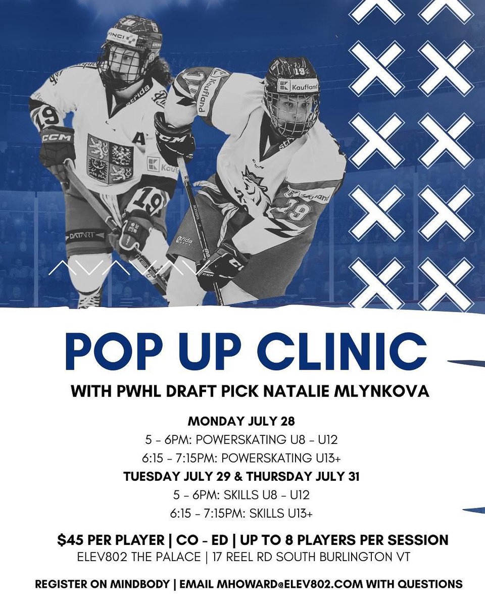 EYHAVT's tweet photo. Take a look at this pop up clinic our friends at @elev802 are running at the @elev802_palace next week. Hockey season is right around the corner! https://t.co/kktU4oZFPc