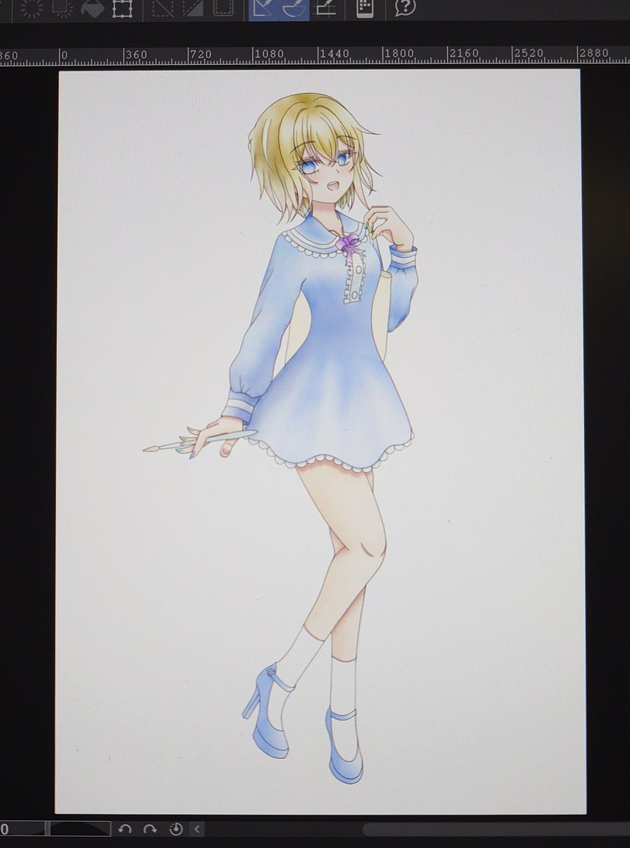 k_tsu_815's tweet image. 今日はたくさんお絵描きした
#wip
#イラスト