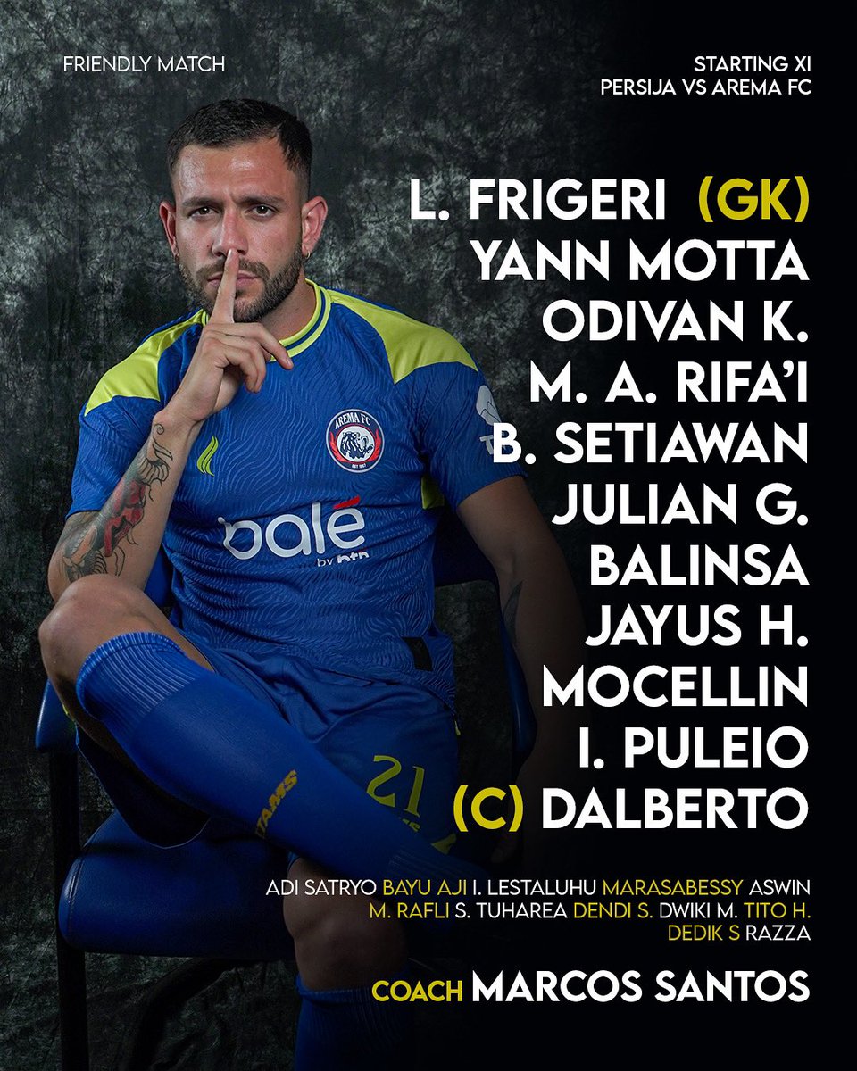 𝐒𝐞𝐛𝐞𝐥𝐚𝐬 𝐏𝐞𝐫𝐭𝐚𝐦𝐚🦁💙

#AremaFC #Aremania #SalamSatuJiwa 
#BersinergiDalamSatuJiwa #AremaDay