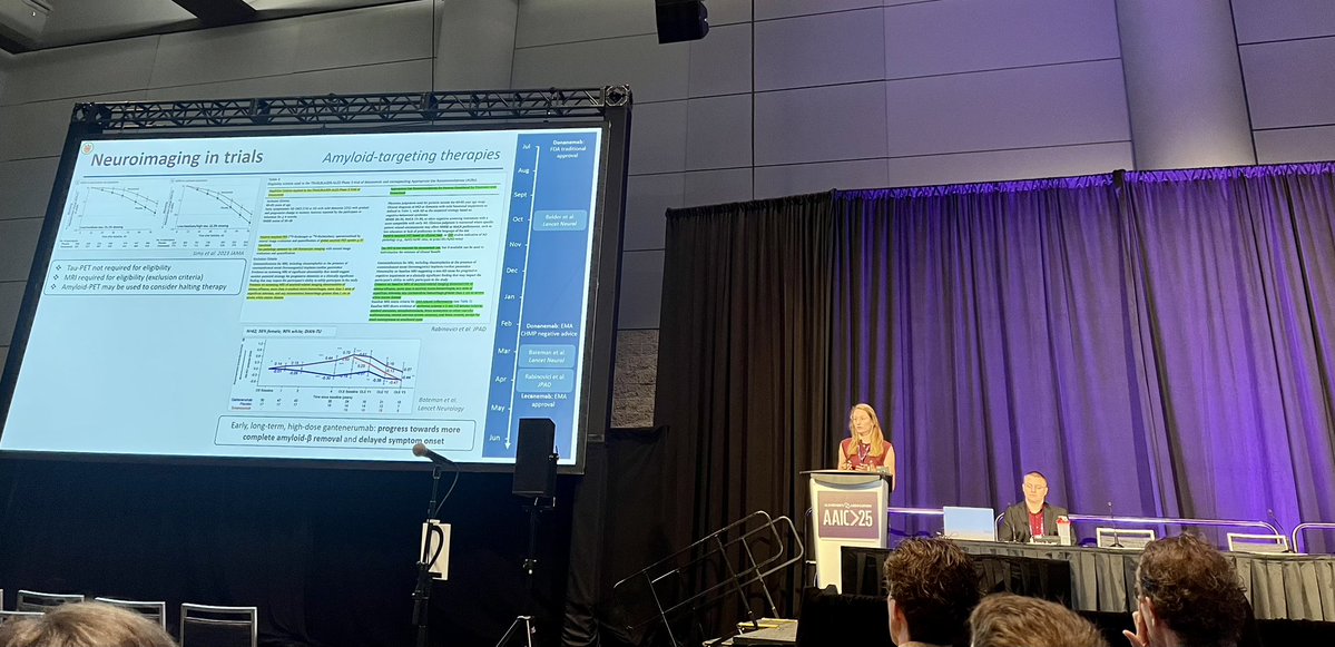 NeuroLaura's tweet image. Very happy to be in #Toronto for #AAIC25! Great kick-off with the #AIC preconference, @EmmaCoomans presenting the year-in-review. Also, come visit my poster AIC-310 with lots of MRI-pathology studies!
