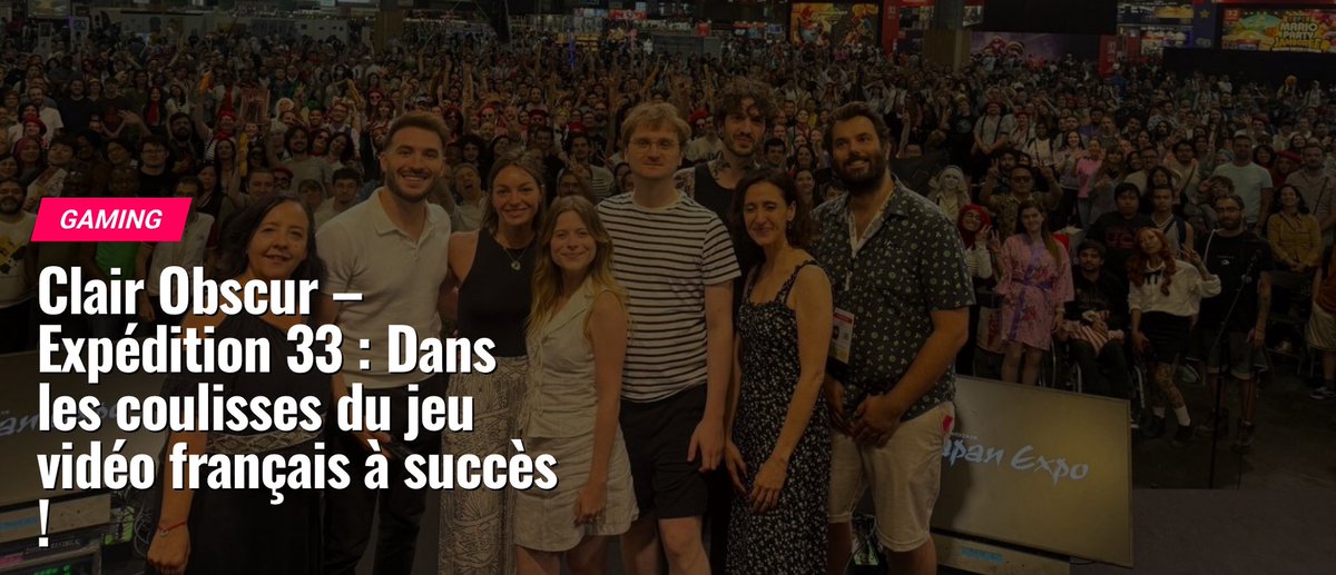 InesGally's tweet image. Mon article sur la conférence @japanexpo des équipes du jeu @expedition33 est disponible sur le site de @Kazoku_fr 🫡

▶️ kazoku-media.fr/conference-jap…