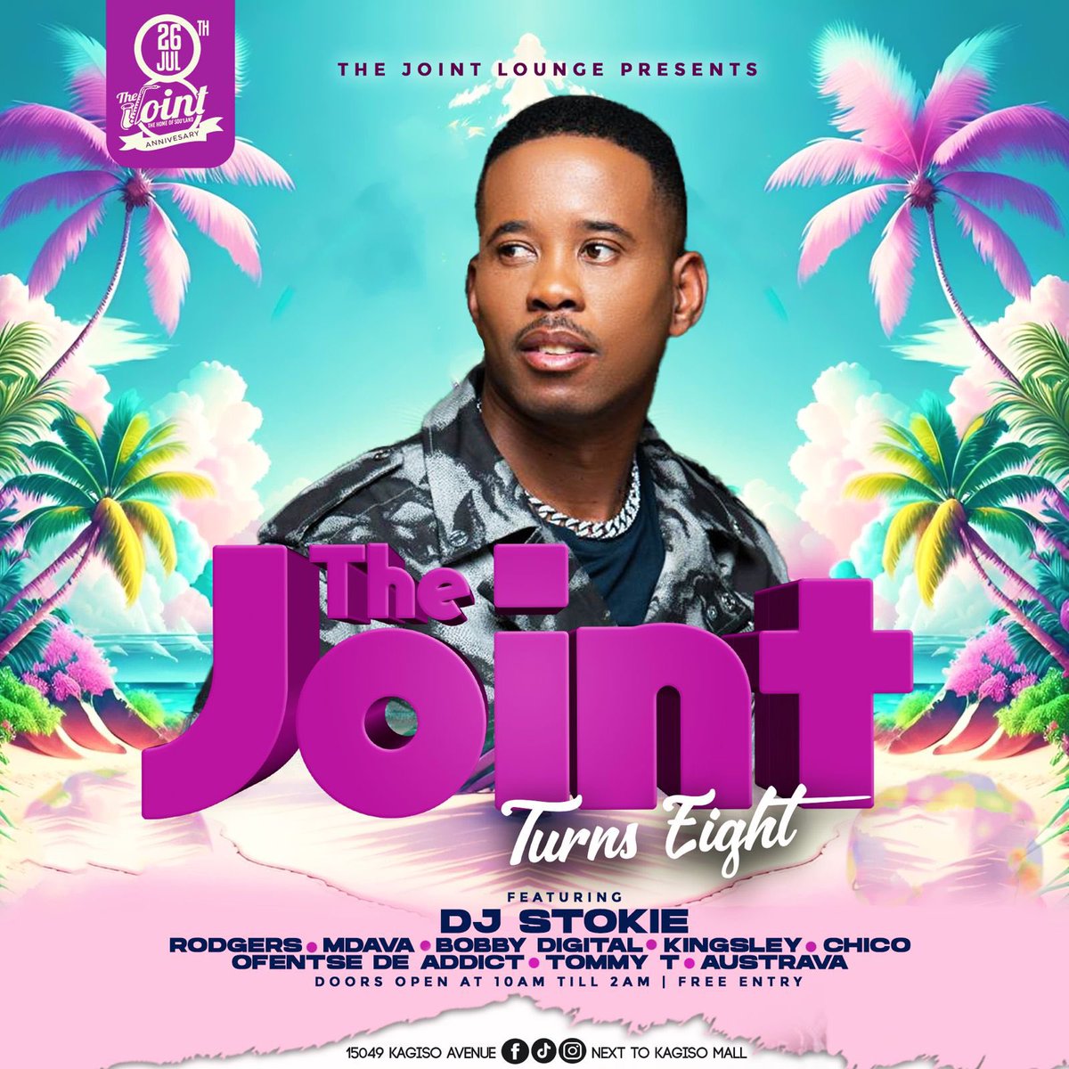 KingsleyMcTladi's tweet image. We celebrating 8 years of @TheJointLounge (Kagiso) tonight… 🎉🔥🥂🥳
