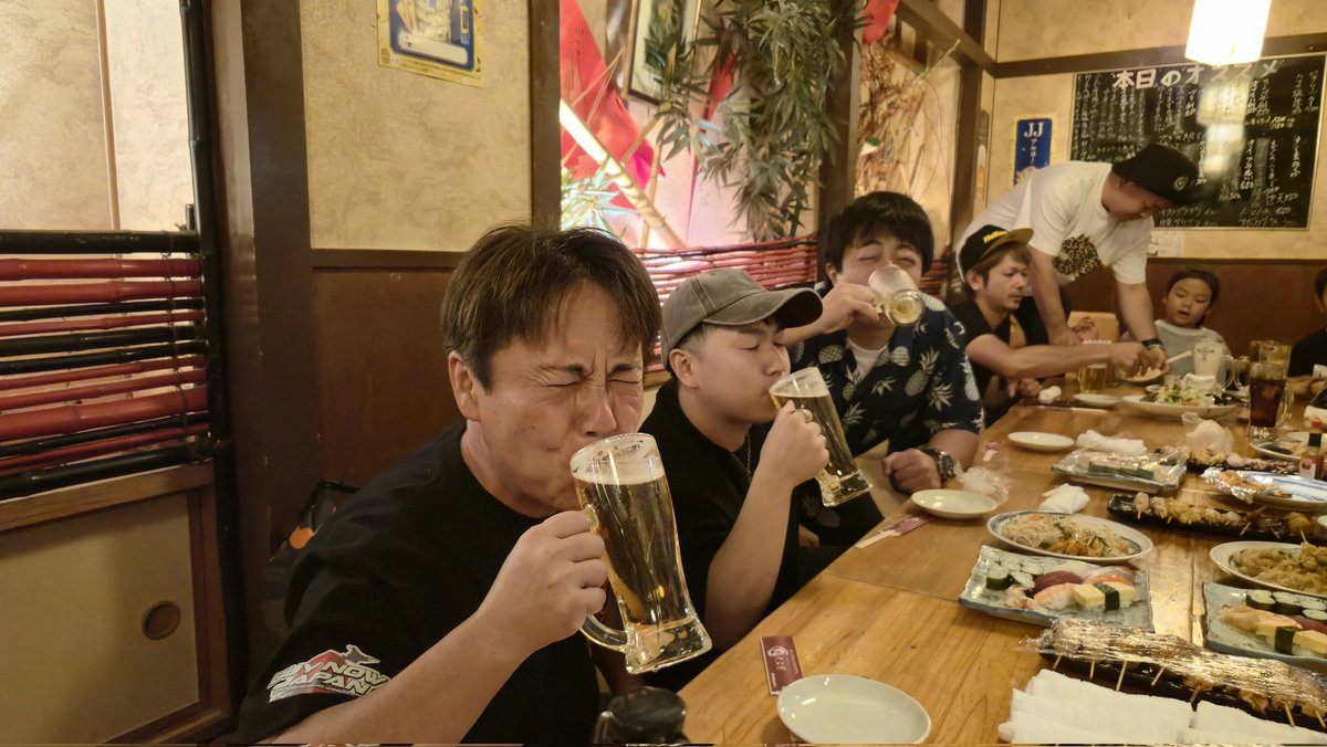 garage_aoki's tweet image. 乾杯✨🍻🎶
