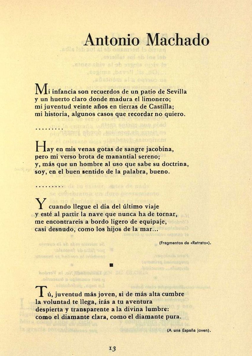 Hace hoy 150 años, Antonio Machado nació en Sevilla junto a un patio donde maduraba un limonero. Siglo medio después seguimos caminando juntos...Se hace camino al leer. Gracias, Antonio.