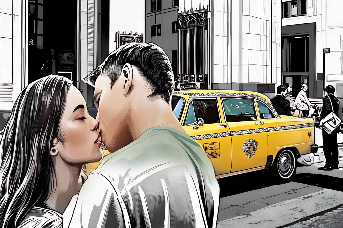 wellbeingpixels's tweet image. New York Kiss
#dating #art #digitalart #cabs #taxi #saturdayfun #SaturdayMotivation #SaturdayThoughts #SaturdaySync #saturdaynight #weekend #weekenders #prints #nft #NFTs