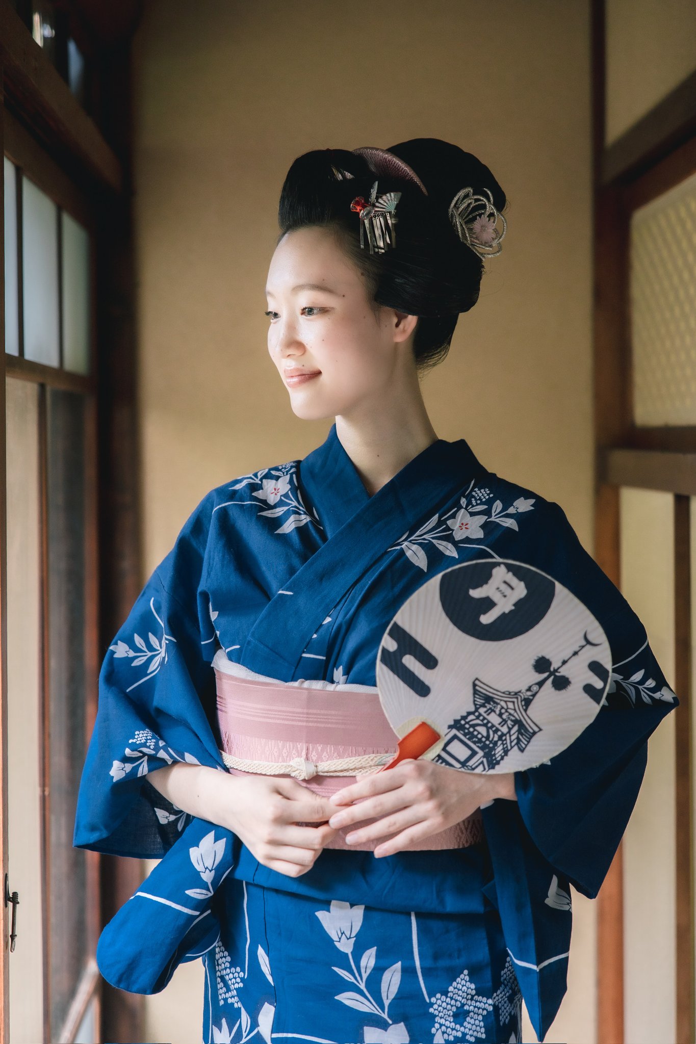 舞妓　京風　日本髪　前髪かもじ　4本　薄め 京織雪 on X: 