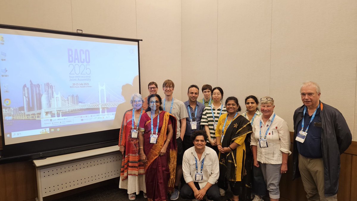 iitmpune's tweet image. The new International Commission on Tropical Meterology (ICTM) was officially proposed by Dr Thara Prabhakaran and team from IITM and was approved by IAMAS during the BACO-25 Joint Assembly at Busan, Korea.
More details:
iamas.org/commissions/in…
