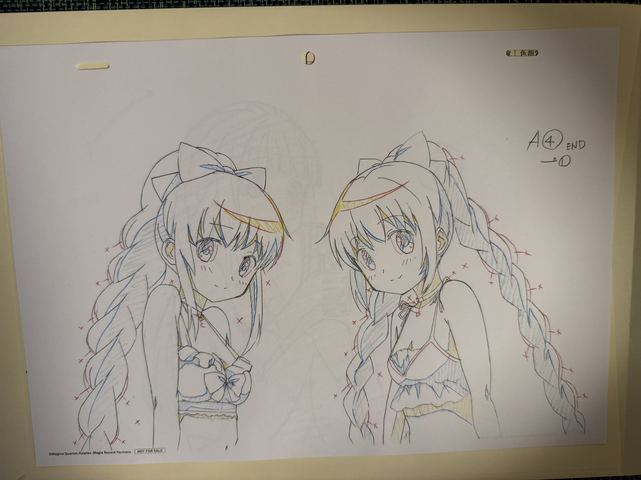 【未使用】「時をかける少女」額装複製原画 時をかける少女」複製原画〈二人乗り〉: その他グッズ