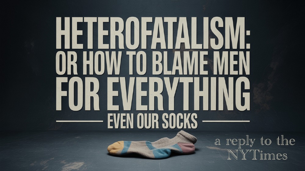trgolden's tweet image. This is a response to a recent New York Times article by Jean Garnett titled “The Trouble With Wanting Men.” The subtitle says it all: “Women are so fed up with dating men that the phenomenon even has a name — heterofatalism. f.mtr.cool/hlwugmzeee
#gynocentrism #misandry…