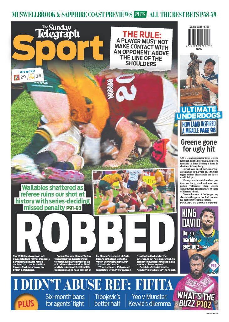JamesSilver3's tweet image. On @telegraph_sport back page tomorrow #Lions2025