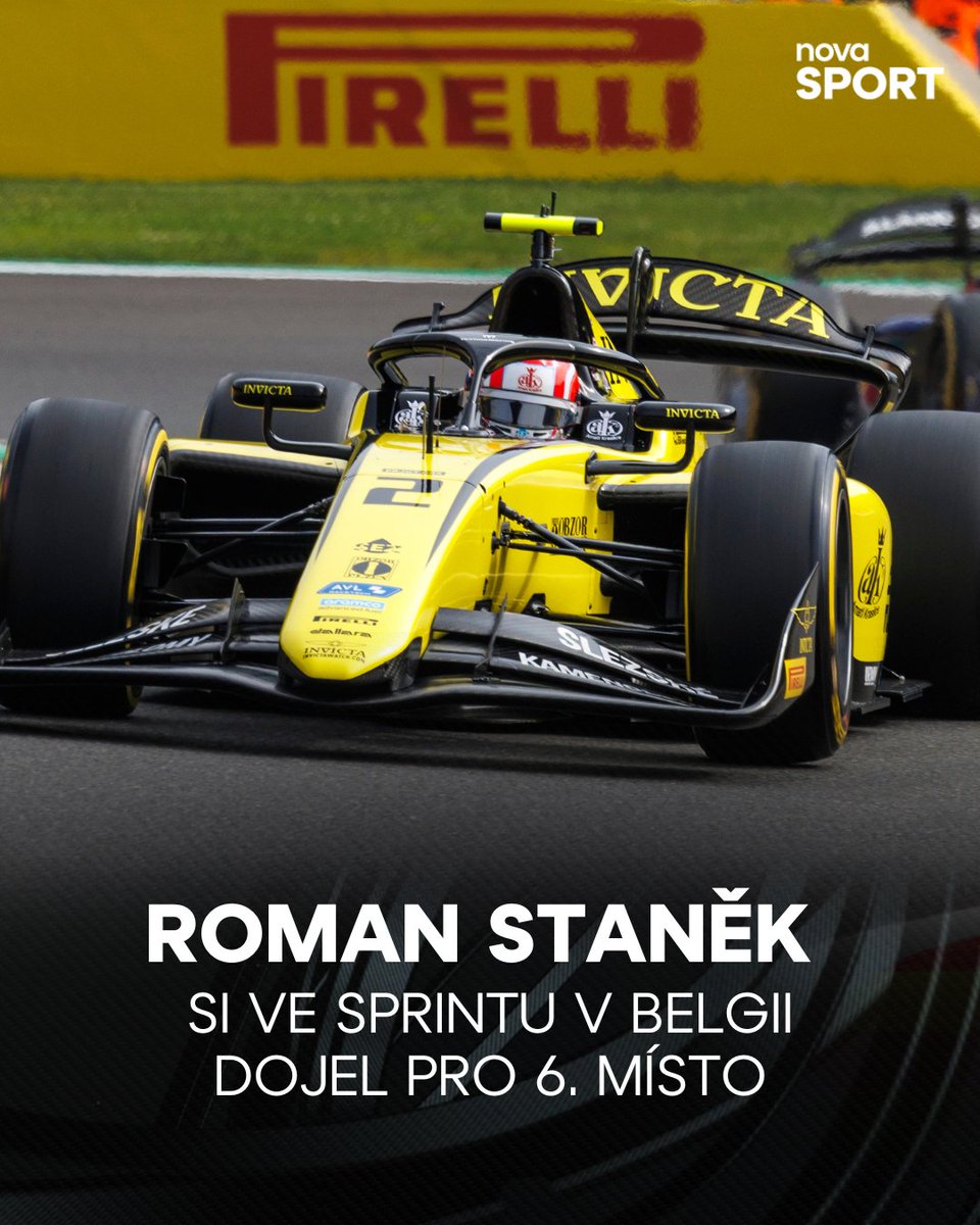 Body pro české barvy ze sprintu F2 v Belgii!👌🇨🇿

#NovaSport | #BelgianGP | #F2