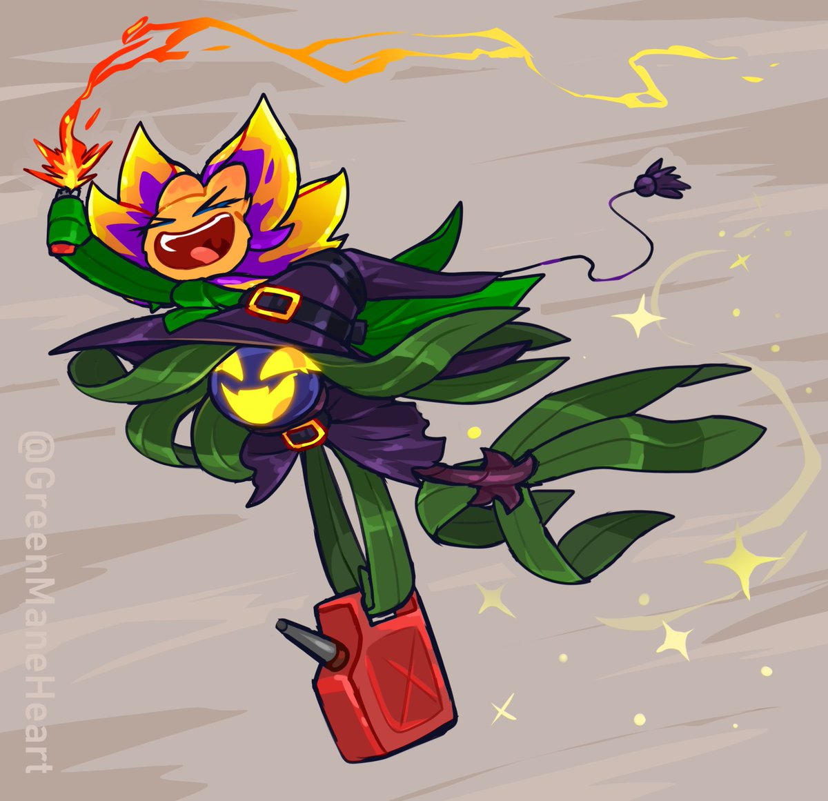 GreenManeHeart's tweet image. Shrinky and Hatty are playing something...
I smell something burning-
Attack for @Extrava7 π₯
I haven't drawn my main ocs for a long time, might as well draw them in some of my attacks pff-
#artfight #plantsvszombies #pvzheroes #pvzoc #artfight2025