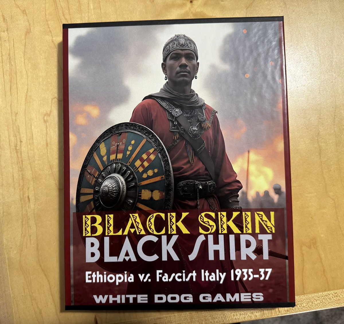 This arrived yesterday! Black Skin Black Shirt: Ethiopia vs Fascist Italy 1935-37 from White Dog Games. The newest offering from Ben Madison and I’m excited about the period.