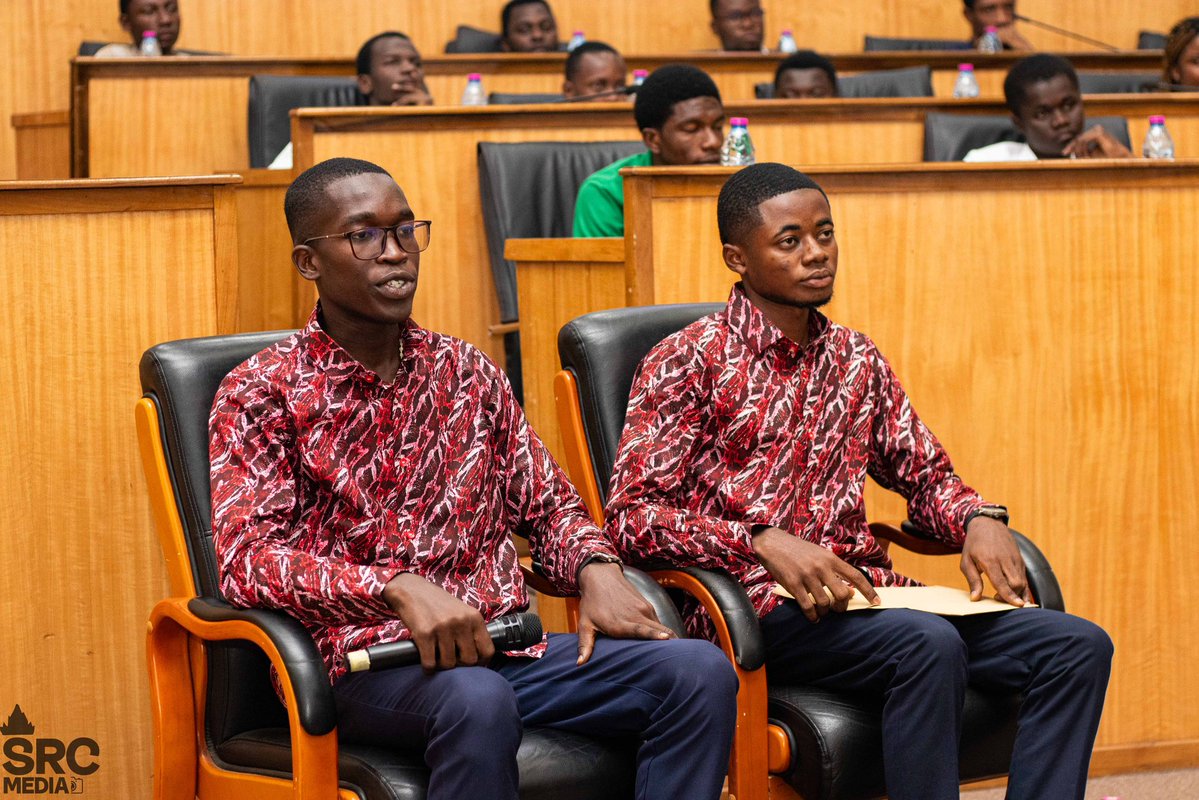 watsuptek's tweet image. Jojo Reginald Gwira and Clifford Mensah are Present before the panel.
#WatsuptekReport
#ElectionCommandCenter
#KNUSTDecides25