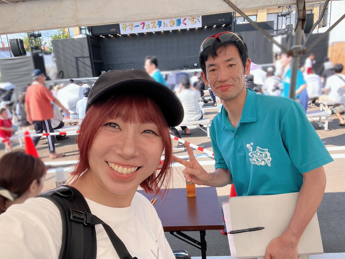 nakamotomirei's tweet image. サマーフェスタinかほく
猫にゃんグランプリ🐱ダンス審査させていただきました！
ありがとうございました✨
地元のあったかさもエンターテイメントも充実したすっっごい良いお祭りでした！
来年も是非よろしくお願いします😂🩷
パワー💪

#かほく市
#PFU