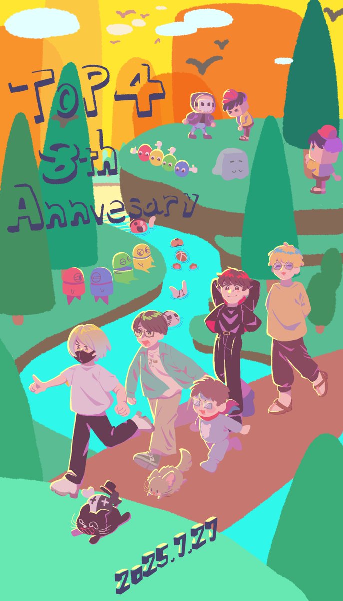 #日本TOP4_8周年
#自称日本TOP4八周年

おめでとうございますーｯｯ！！✨🎉🎉🎊