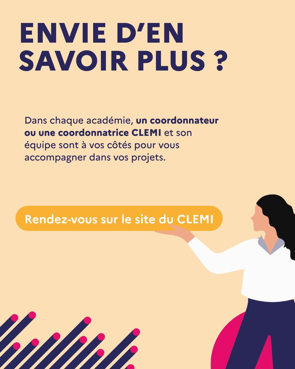 🔔C’est bientôt la rentrée : lancez-vous en #EducMédiasInfo avec le CLEMI !

Faire de l’EMI, c’est offrir à vos élèves les clés pour développer leur esprit critique, comprendre le monde qui les entoure et analyser les informations qu’ils reçoivent.

👉 swll.to/XdOf7M4
