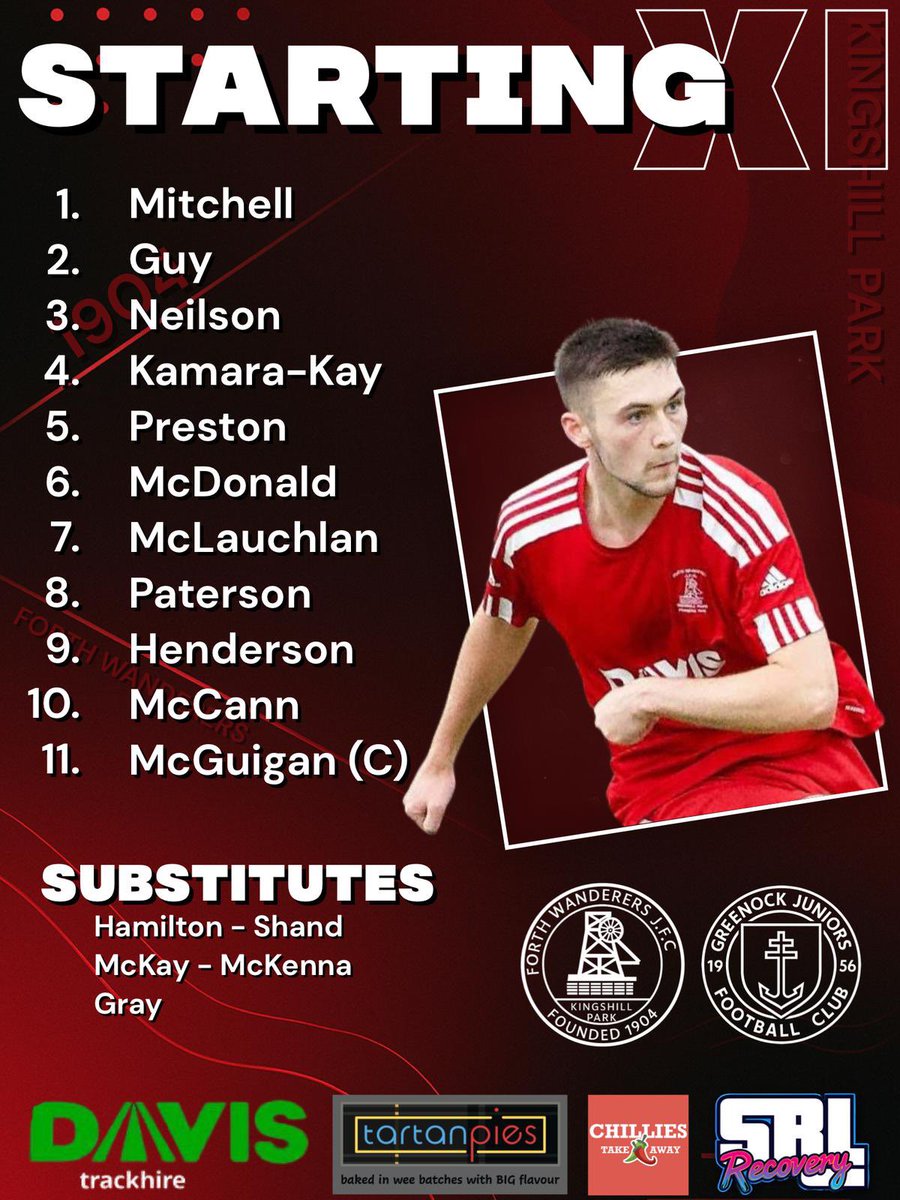 🔥 Our team in our season opener against <a href="/GREENOCKJFC/">Greenock Juniors FC</a>