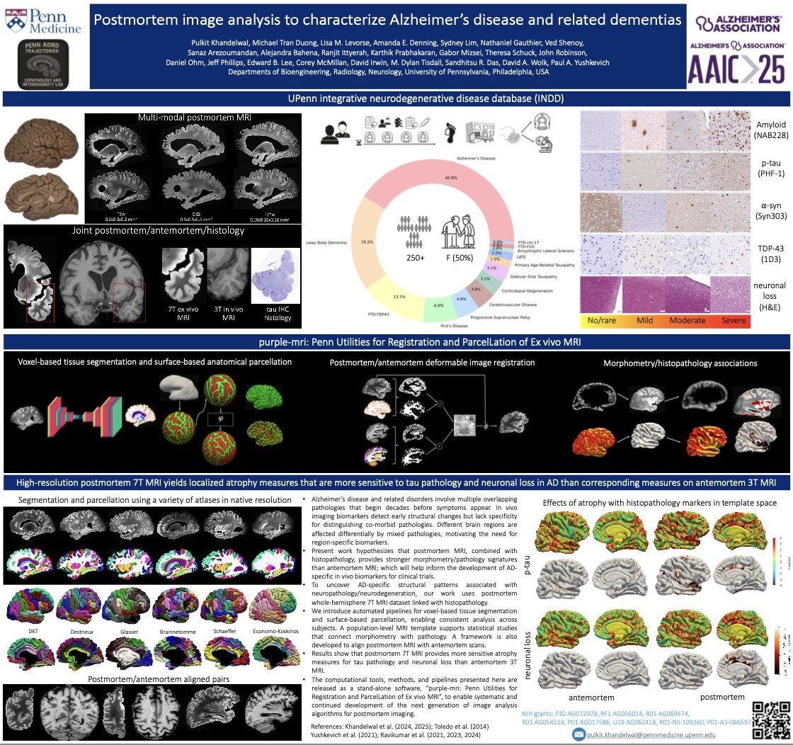 Pulkit Khandelwal (@pulkittweet) on Twitter photo I will be giving a talk at the Alzheimer’s Imaging Consortium (AIC) Preconference at AAIC 2025 on Saturday 26th July at 1pm on postmortem imaging. Please do attend :) #AAIC2025 <a href="/alzassociation/">Alzheimer's Association</a> <a href="/NeuroimagingPIA/">Neuroimaging PIA</a> I will be giving a talk at the Alzheimer’s Imaging Consortium (AIC) Preconference at AAIC 2025 on Saturday 26th July at 1pm on postmortem imaging. Please do attend :) #AAIC2025 <a href="/alzassociation/">Alzheimer's Association</a> <a href="/NeuroimagingPIA/">Neuroimaging PIA</a>