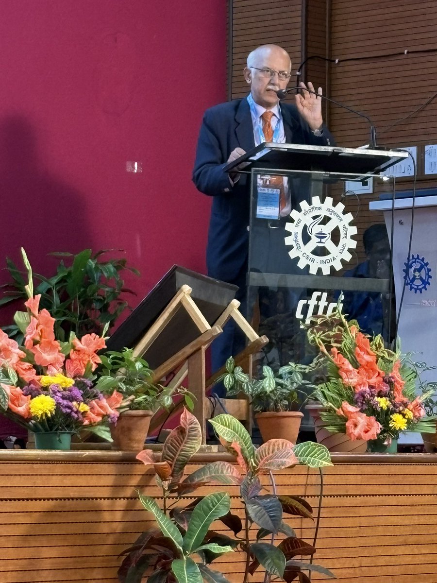 csircftri's tweet image. National Symposium on “Plant Proteins: Structure–Function, Human Nutrition and Technological Advances”, organized as part of the CSIR-CFTRI Platinum Jubilee Lecture Series on 25th July 2025 @csircftri
@CSIR_IND @DrNKalaiselvi @PIB_India @CSIR_NIScPR @PIBBengaluru
