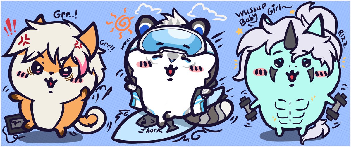 CanvyMamoo's tweet image. Chikawa-fied me and my friends sona :3

uwaa waa uwaaa~ ✨