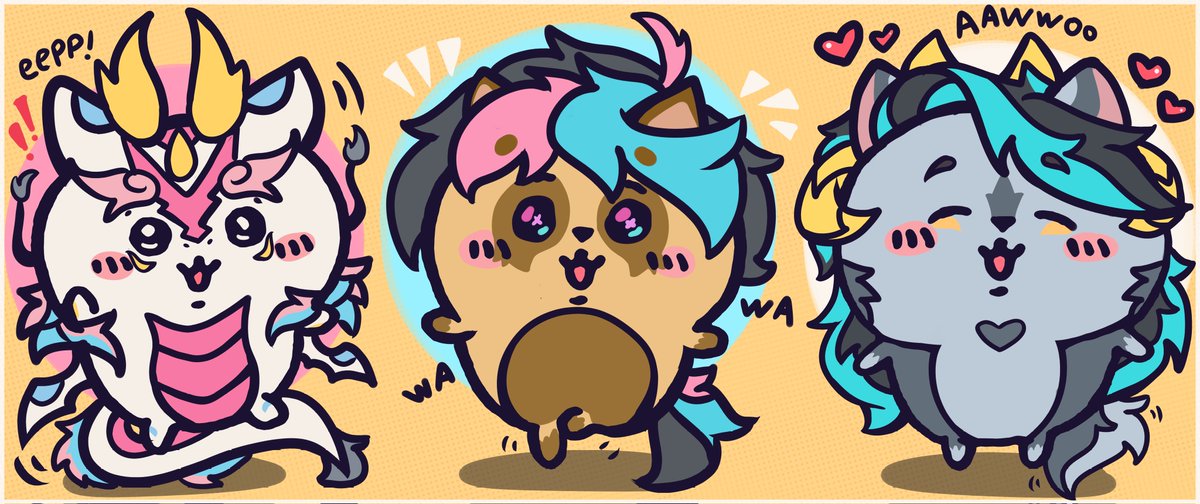 CanvyMamoo's tweet image. Chikawa-fied me and my friends sona :3

uwaa waa uwaaa~ ✨