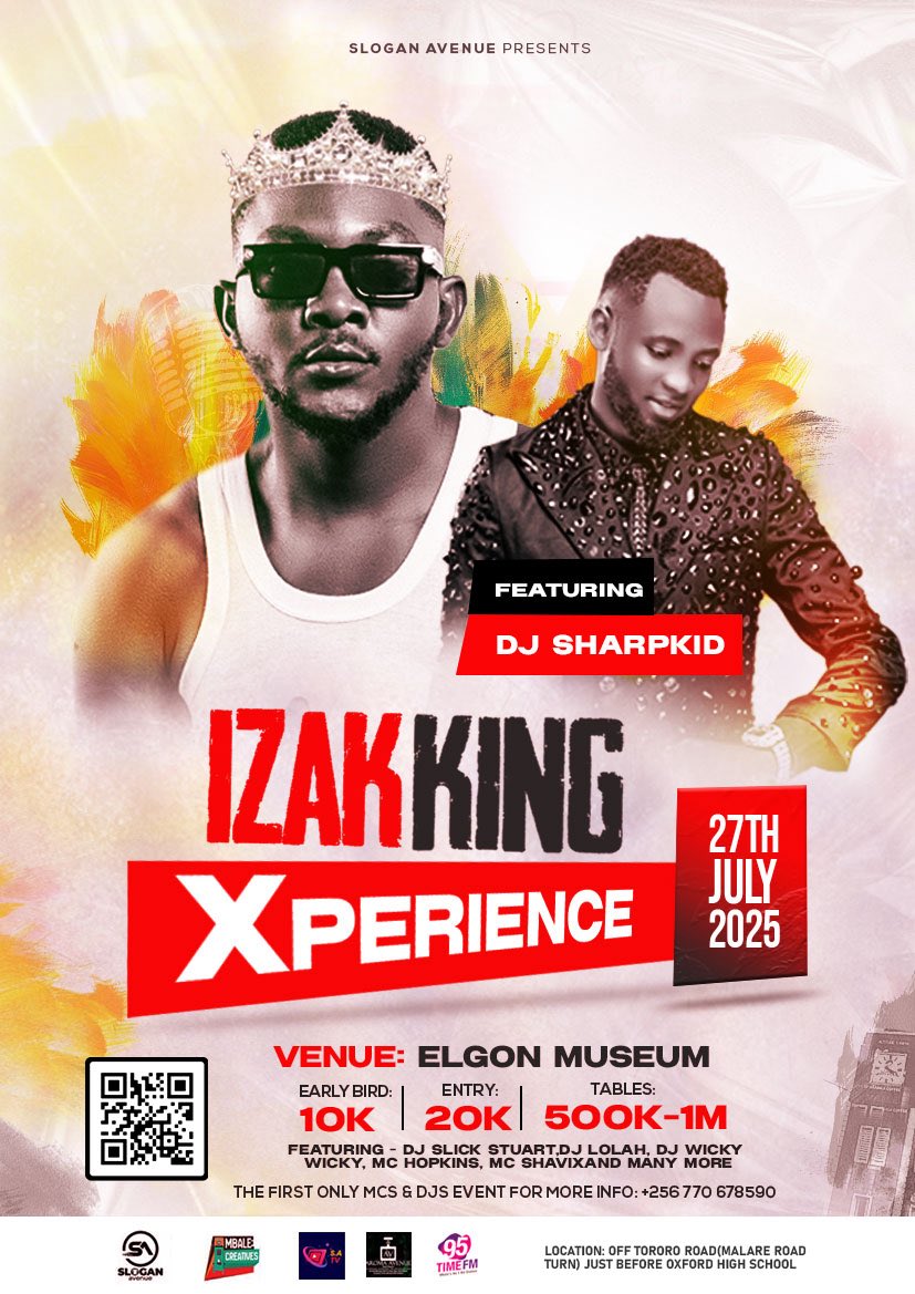 @DJSHARPKID (@djsharpkid1) on Twitter photo Tomorrow we are #dancing like never before <a href="/MR_IZAKKING/">@Host Anyumisa Parte</a> #ElgonMuseum #izakkingexperience27july #djsharpkid on the decks let’s lighten up the #party #thedjzclinic Tomorrow we are #dancing like never before <a href="/MR_IZAKKING/">@Host Anyumisa Parte</a> #ElgonMuseum #izakkingexperience27july #djsharpkid on the decks let’s lighten up the #party #thedjzclinic