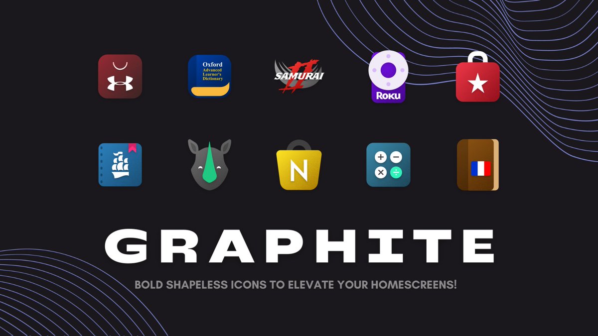 2nd update of the week is live for Graphite!! 

🔸 Added 15 awesome premium icons! 
🔸 6365+ total icons now! 

Grab it here right now: bit.ly/Graphiteiconpa… 

Reposts and ❤️s will be highly appreciated guys!! 

Cheers and enjoy!!