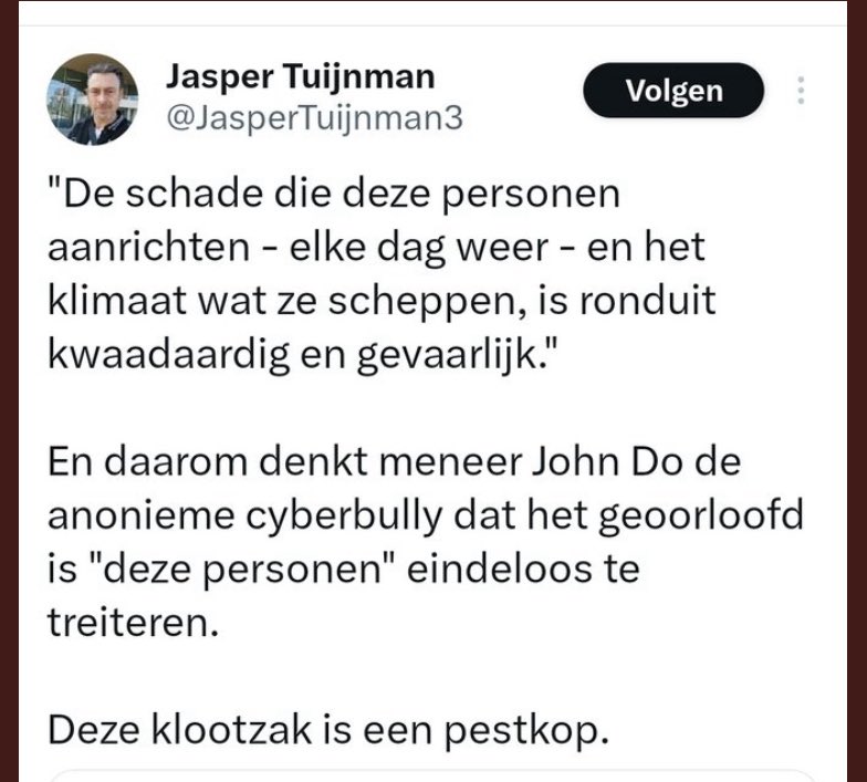 Brech1978's tweet image. Na mij meer dan 4 jaar lang samen met JR (en nog een paar halfies ) mij proberen kapot te maken geef je eindelijk toe dan je een klootzak en pestkop ben 🥳