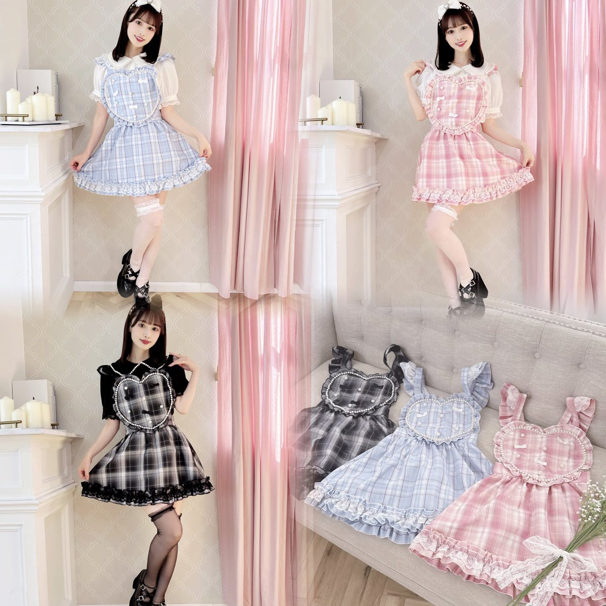 mars_amoebamars's tweet image. \⚠️可愛すぎて即完注意🎀🫧/
.
甘々チェック×ハートエプロンの優勝確定ジャンスカがただいま𝑆𝑢𝑚𝑚𝑒𝑟 𝑠𝑎𝑙𝑒 で
まさかのプライスダウン30%off🤍🎀
この夏のイベントコーデはこの最強可愛いドーリールックなジャンスカで決まり🎀
売り切れ前にチェックしてね🫧
.
🛒 lilimpark.jp/shopdetail/000…
