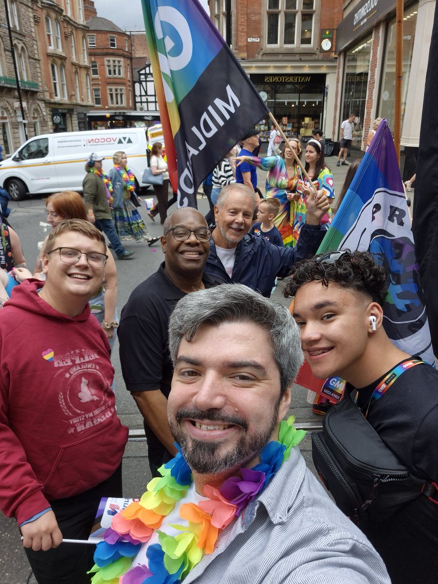 I marched with colleagues from <a href="/GMBMidlands/">GMB Midlands</a> at Notts Pride today. With LGBT+ communities continuing to come under attack, particularly our trans neighbours, Pride is as important as ever.