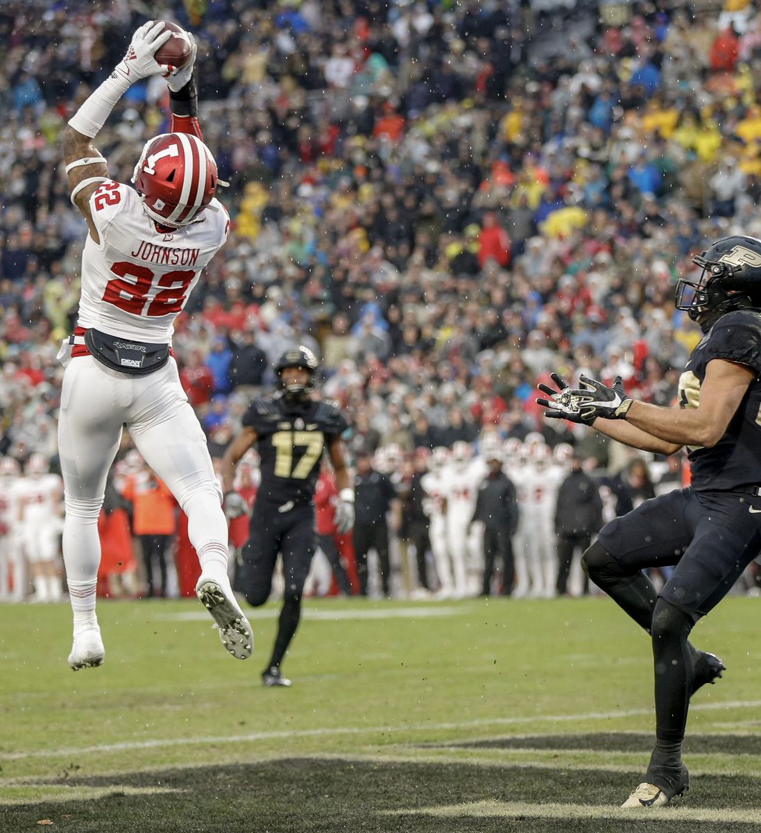 Jamar Johnson is someone I thought might get mentioned for impact at safety.  Great #iufb thread 👇