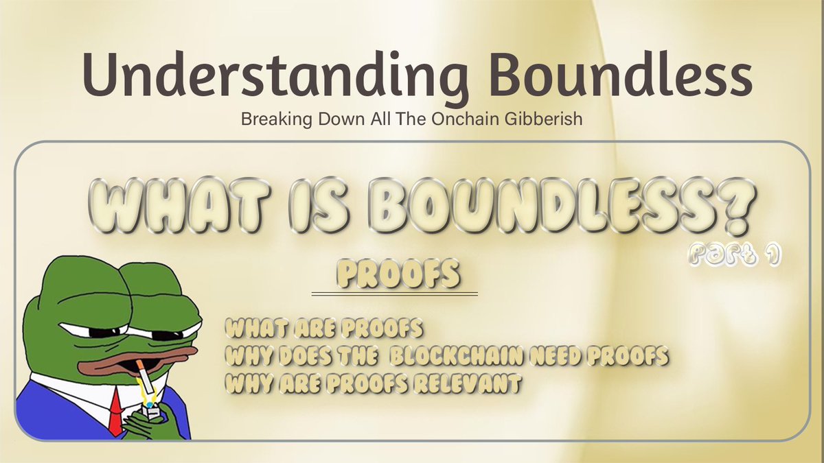 ABDULHAMEEEDO's tweet image. So you yap about boundless!?
But bro to bro; do you really know about boundless?
Today I’ll be breaking down the final part of proofs and how they’re relevant in the boundless eco!
Why are zk proofs relevant?
As more people use blockchains for various things like money,…
